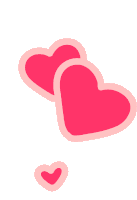 Gif animé coeurs rose